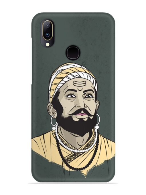 Shivaji Maharaj Vector Art Snap Case for Vivo Y91 Zapvi