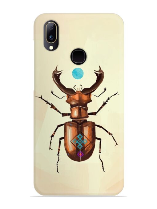 Stag Beetle Vector Snap Case for Vivo Y91 Zapvi