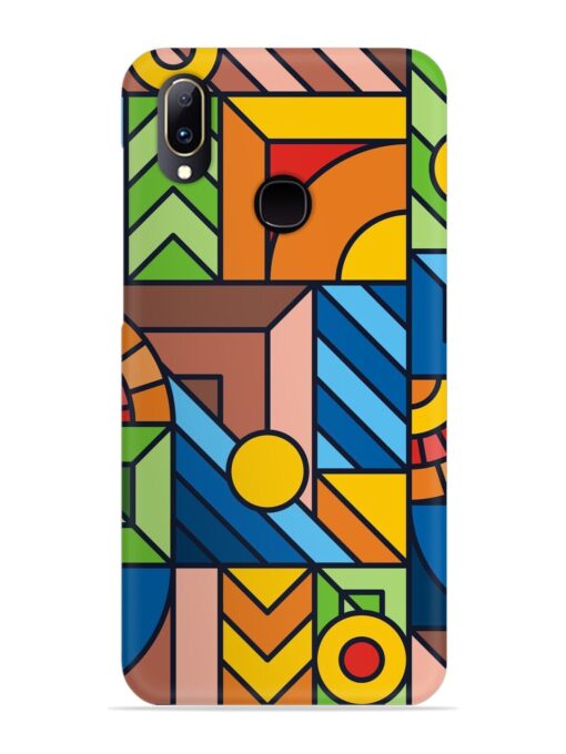 Colorful Geometric Snap Case for Vivo Y91 Zapvi