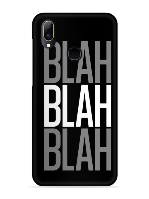 Blah Blah Blah Wallpaper Snap Case for Vivo Y91 Zapvi