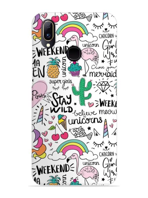 Unicorn Ice Cream Snap Case for Vivo Y91 Zapvi