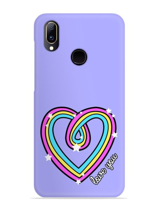 Colorful Rainbow Heart Snap Case for Vivo Y91 Zapvi