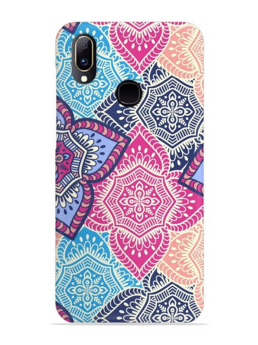 Ethnic Floral Seamless Snap Case for Vivo Y91 Zapvi