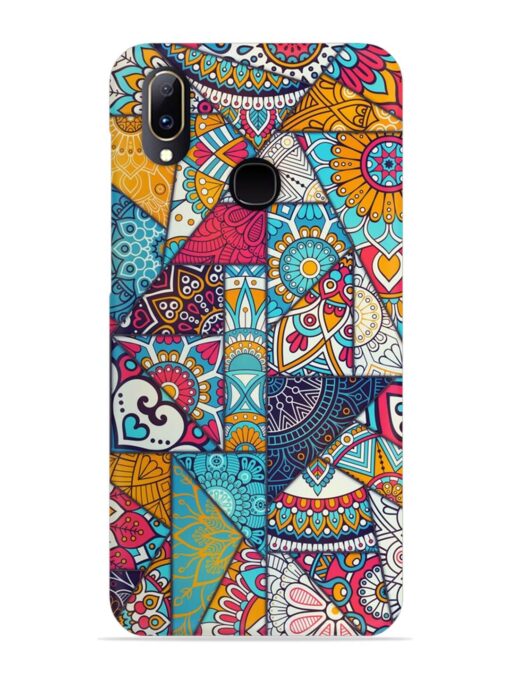 Patchwork Pattern Vintage Snap Case for Vivo Y91 Zapvi