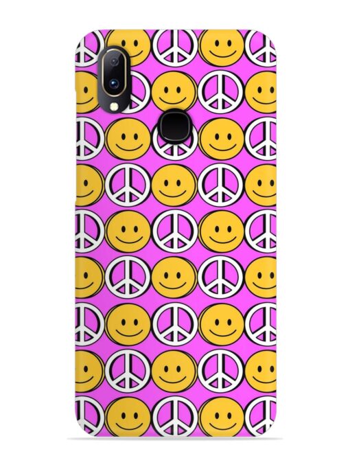 Smiley Face Peace Snap Case for Vivo Y91 Zapvi