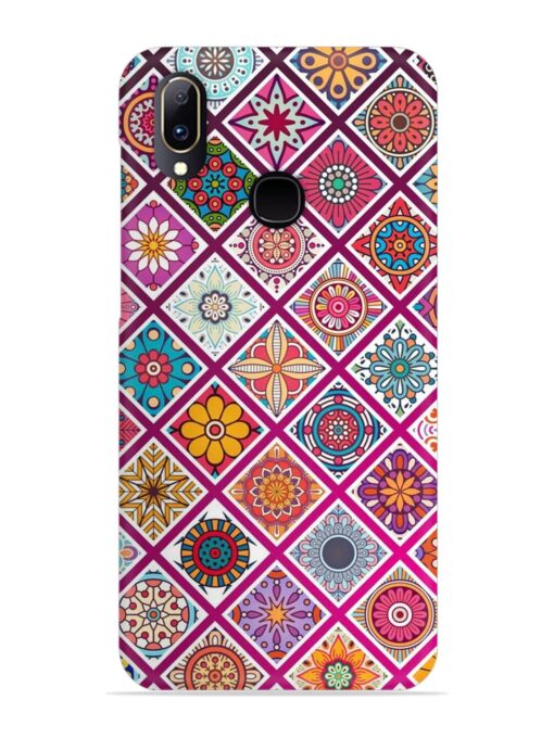 Seamless Tile Pattern Snap Case for Vivo Y91 Zapvi