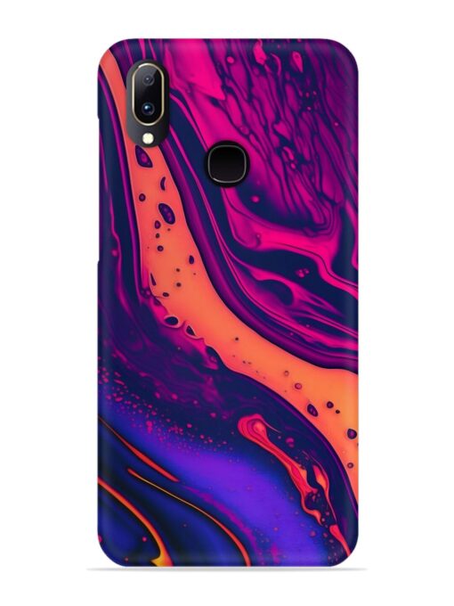 Fluid Blue Pink Art Snap Case for Vivo Y91 Zapvi