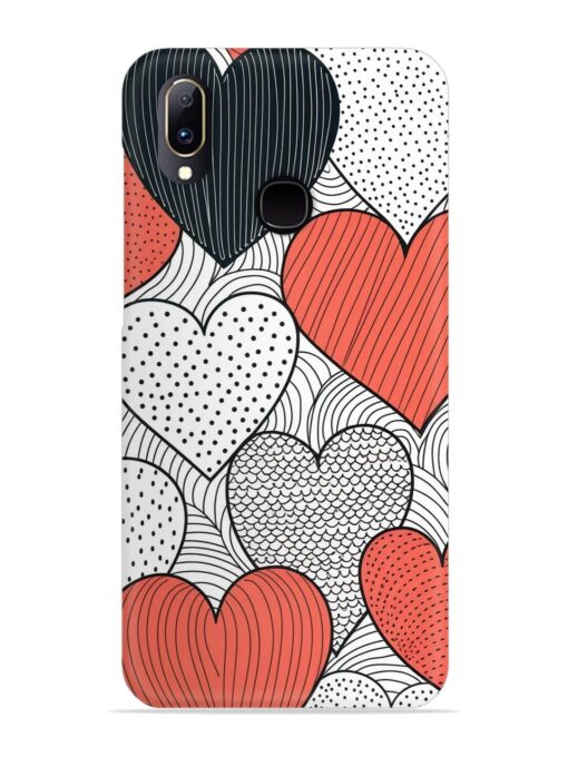 Girly Heart Seamless Snap Case for Vivo Y91 Zapvi