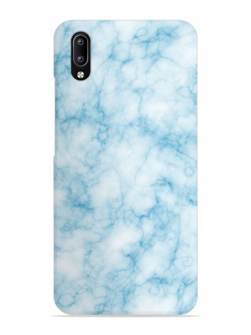 Blue White Natural Marble Snap Case for Vivo Y97 Zapvi