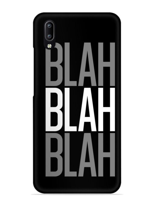 Blah Blah Blah Wallpaper Snap Case for Vivo Y97 Zapvi