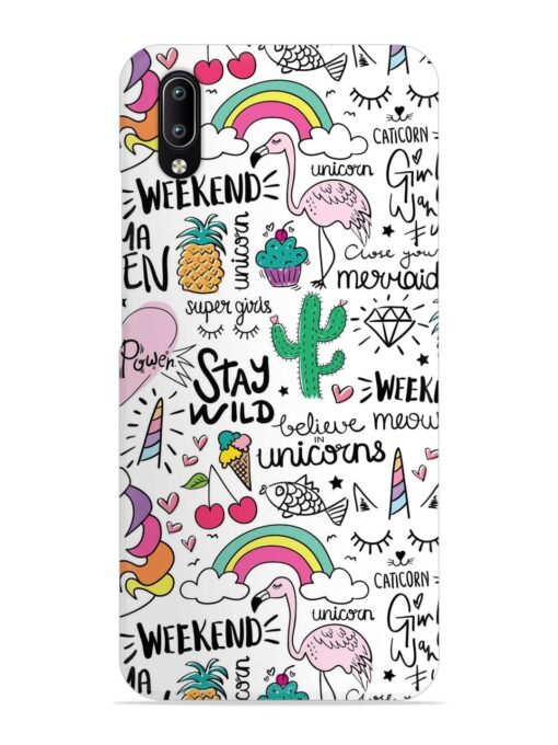 Unicorn Ice Cream Snap Case for Vivo Y97 Zapvi