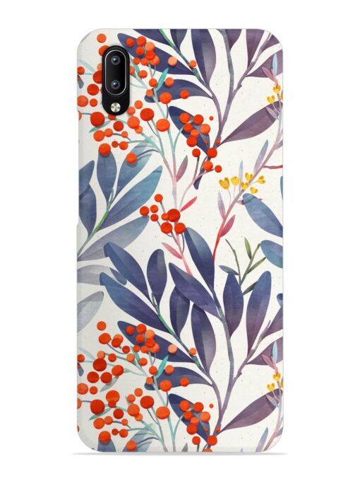 Seamless Floral Pattern Snap Case for Vivo Y97 Zapvi