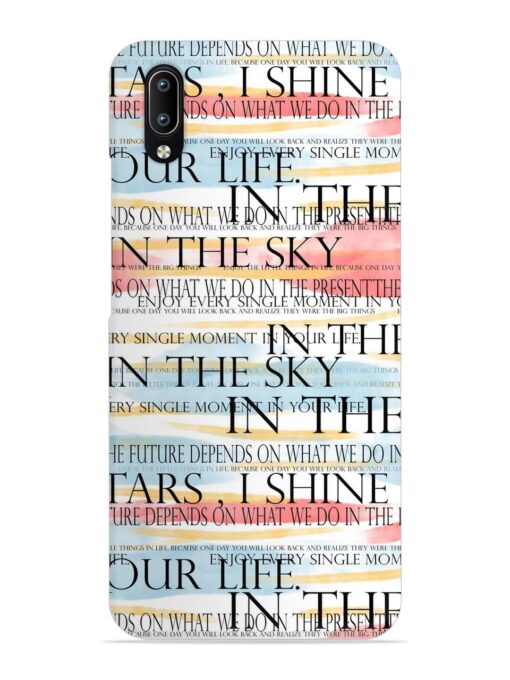 Seamless Slogans Pattern Snap Case for Vivo Y97 Zapvi