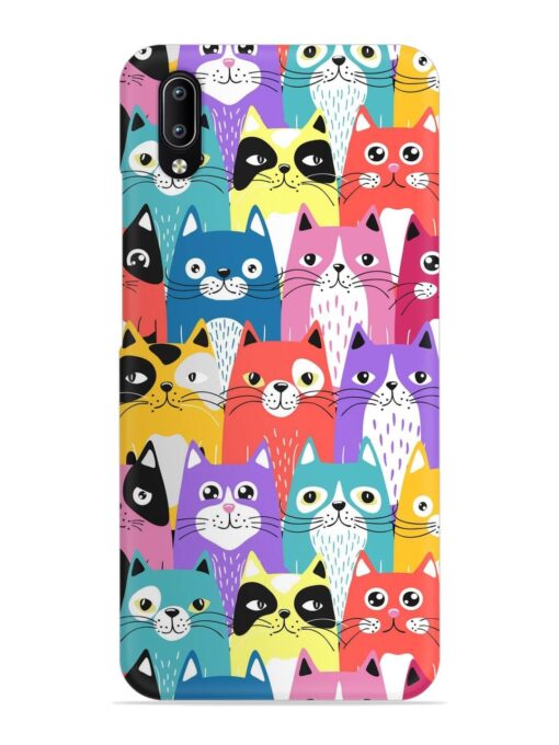 Funny Cartoon Cats Snap Case for Vivo Y97 Zapvi