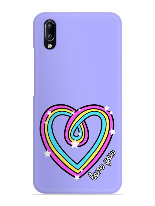 Colorful Rainbow Heart Snap Case for Vivo Y97 Zapvi