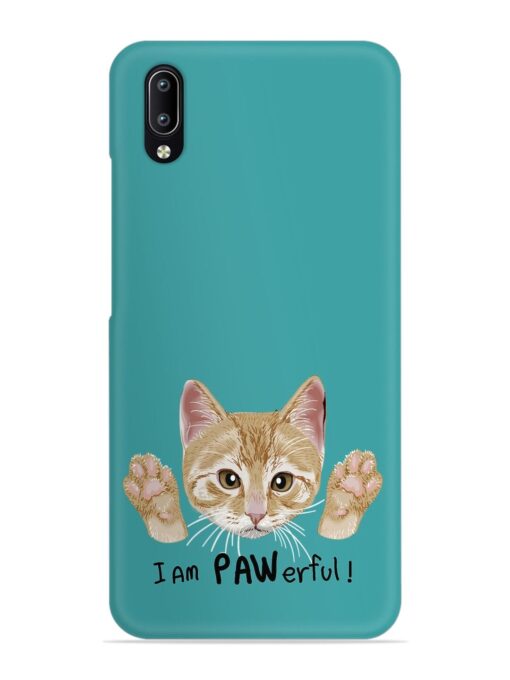 Typography Slogan Cat Snap Case for Vivo Y97 Zapvi