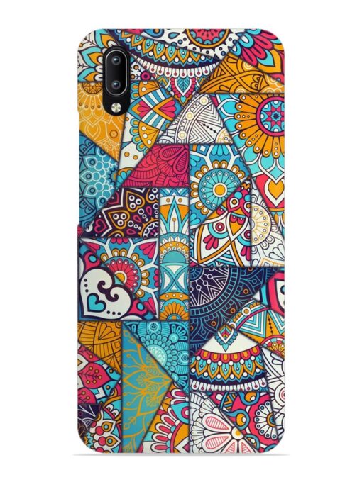 Patchwork Pattern Vintage Snap Case for Vivo Y97 Zapvi