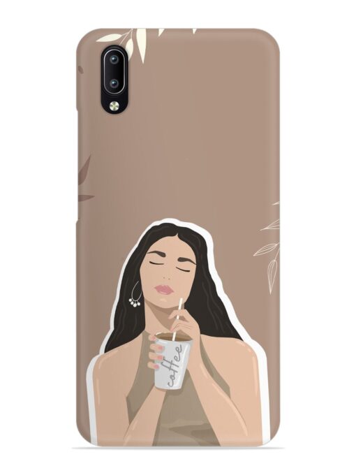 Girl With Coffee Snap Case for Vivo Y97 Zapvi