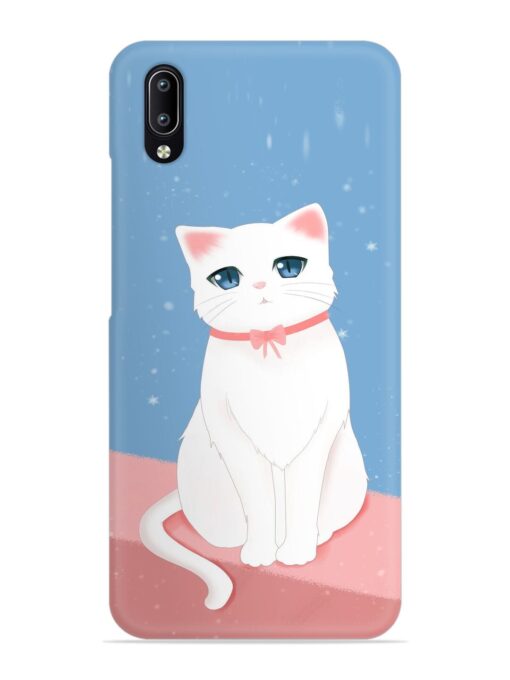 Cute White Cat Snap Case for Vivo Y97