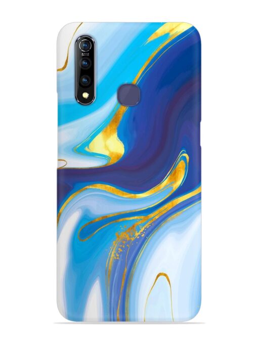 Watercolor Background With Golden Foil Snap Case for Vivo Z1 Pro Zapvi