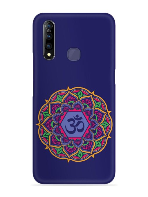 Om Mandala Art Blue Snap Case for Vivo Z1 Pro Zapvi