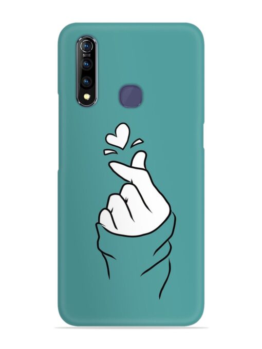 Korean Heart Sign Art Snap Case for Vivo Z1 Pro Zapvi