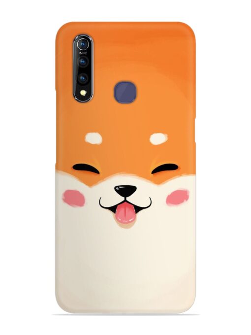 Cute Dog Face Vector Snap Case for Vivo Z1 Pro