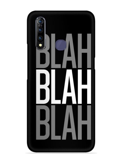 Blah Blah Blah Wallpaper Snap Case for Vivo Z1 Pro Zapvi