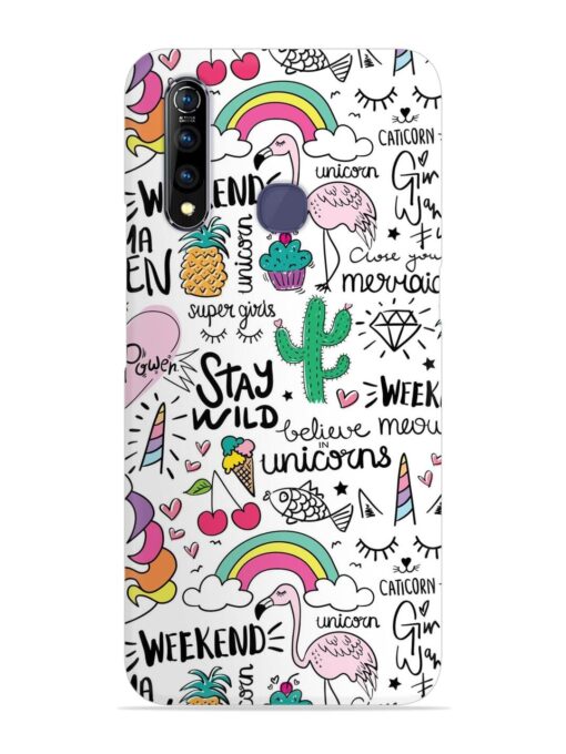 Unicorn Ice Cream Snap Case for Vivo Z1 Pro Zapvi