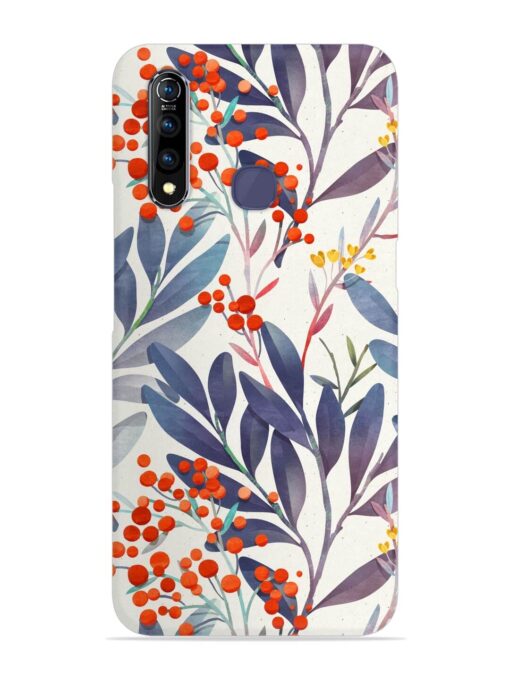 Seamless Floral Pattern Snap Case for Vivo Z1 Pro Zapvi