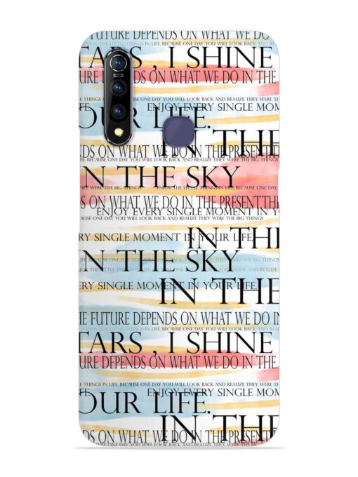 Seamless Slogans Pattern Snap Case for Vivo Z1 Pro Zapvi