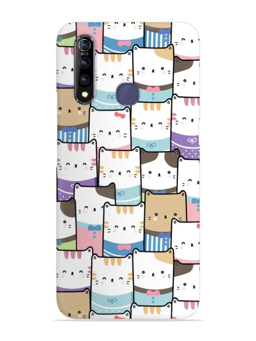 Cute Adorable Cat Snap Case for Vivo Z1 Pro Zapvi