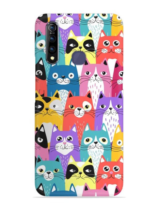 Funny Cartoon Cats Snap Case for Vivo Z1 Pro