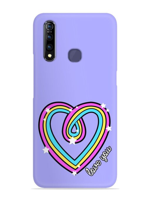 Colorful Rainbow Heart Snap Case for Vivo Z1 Pro Zapvi