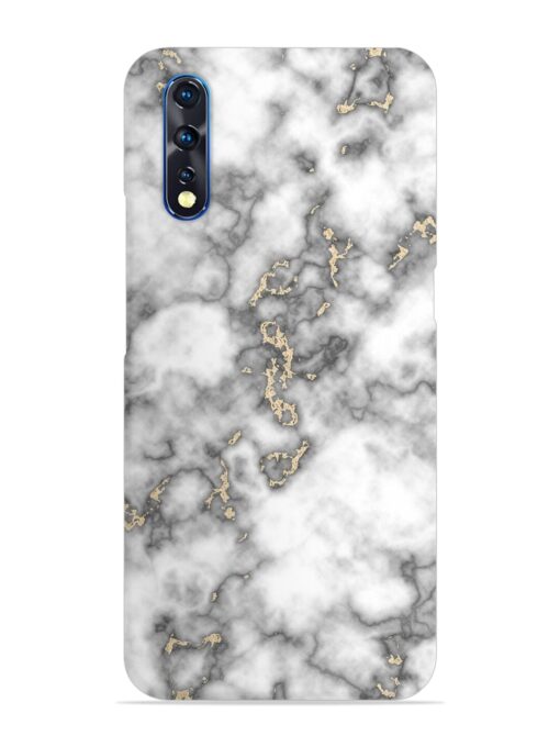 Gray And Gold Marble Snap Case for Vivo Z1X Zapvi