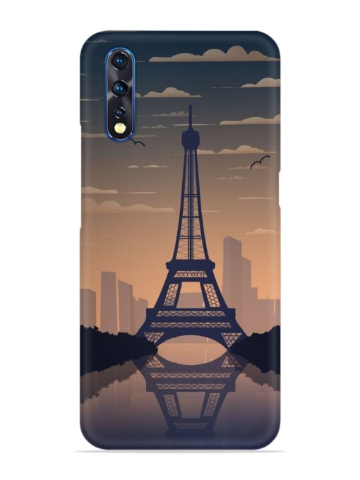 France Paris Eiffel Tower Gradient Snap Case for Vivo Z1X Zapvi