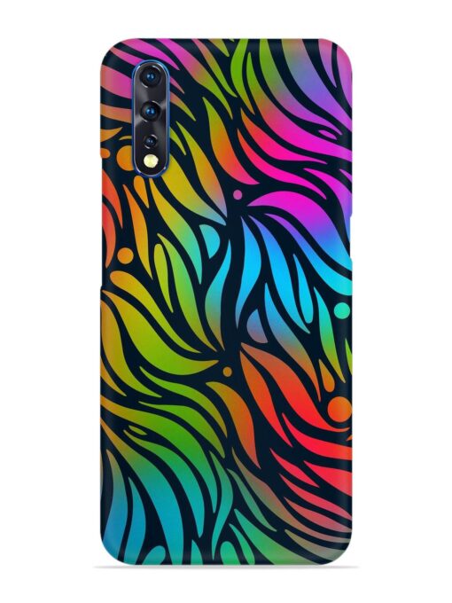 Abstract Leaf Design Snap Case for Vivo Z1X Zapvi