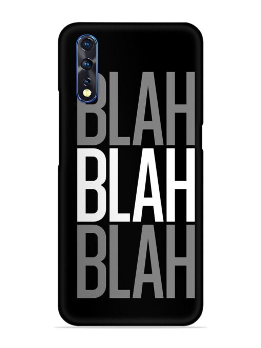 Blah Blah Blah Wallpaper Snap Case for Vivo Z1X Zapvi