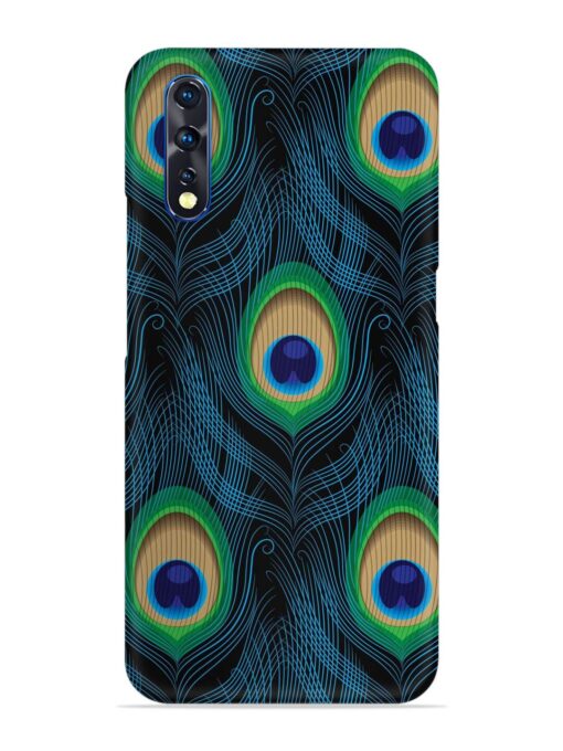 Seamless Pattern Peacock Snap Case for Vivo Z1X Zapvi