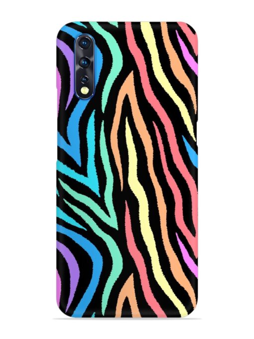 Colorful Abstract Zebra Snap Case for Vivo Z1X Zapvi