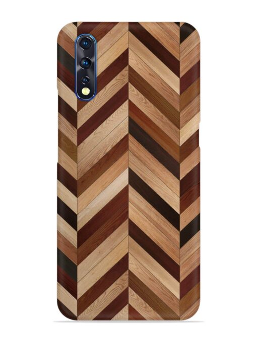 Seamless Wood Parquet Snap Case for Vivo Z1X Zapvi