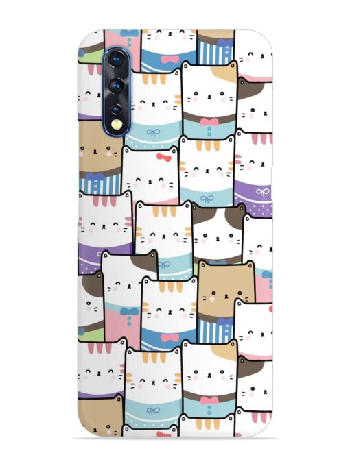 Cute Adorable Cat Snap Case for Vivo Z1X Zapvi