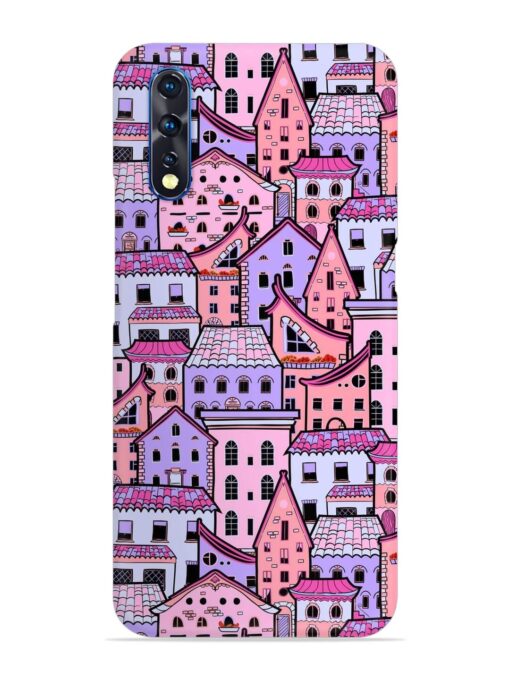 Seamless Pattern Houses Snap Case for Vivo Z1X Zapvi