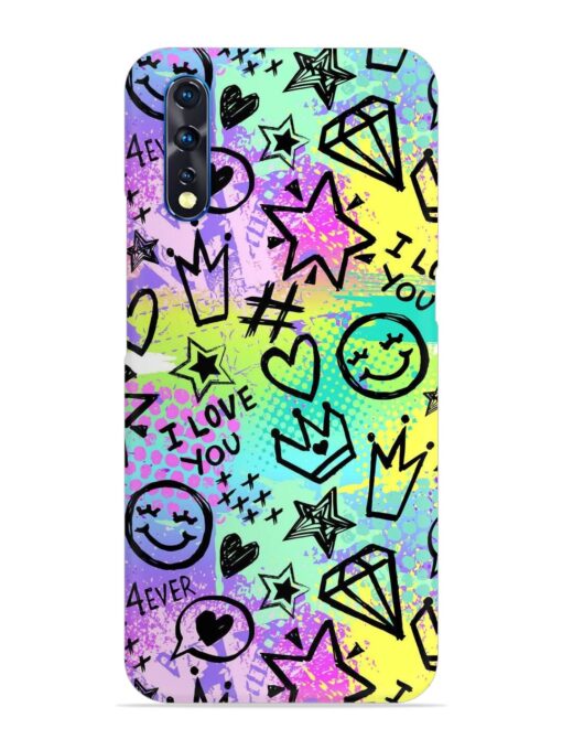 Bright Seamless Pattern Snap Case for Vivo Z1X Zapvi