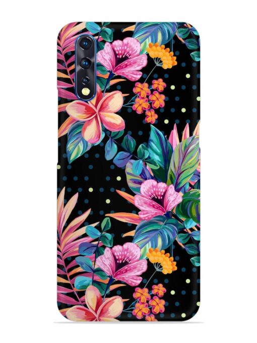 Seamless Floral Pattern Snap Case for Vivo Z1X Zapvi