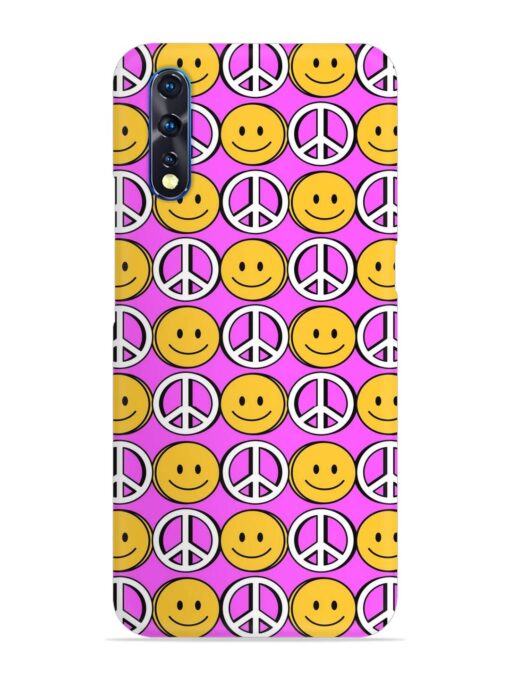 Smiley Face Peace Snap Case for Vivo Z1X Zapvi