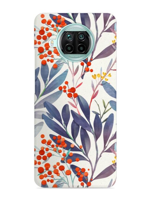 Seamless Floral Pattern Snap Case for Xiaomi Mi 10I (5G)