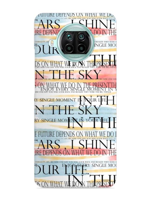 Seamless Slogans Pattern Snap Case for Xiaomi Mi 10I (5G)