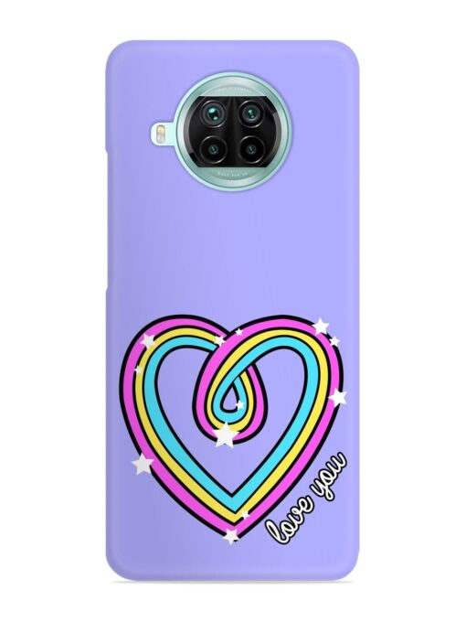 Colorful Rainbow Heart Snap Case for Xiaomi Mi 10I (5G)