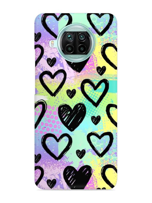 Bright Pattern Hearts Snap Case for Xiaomi Mi 10I (5G)